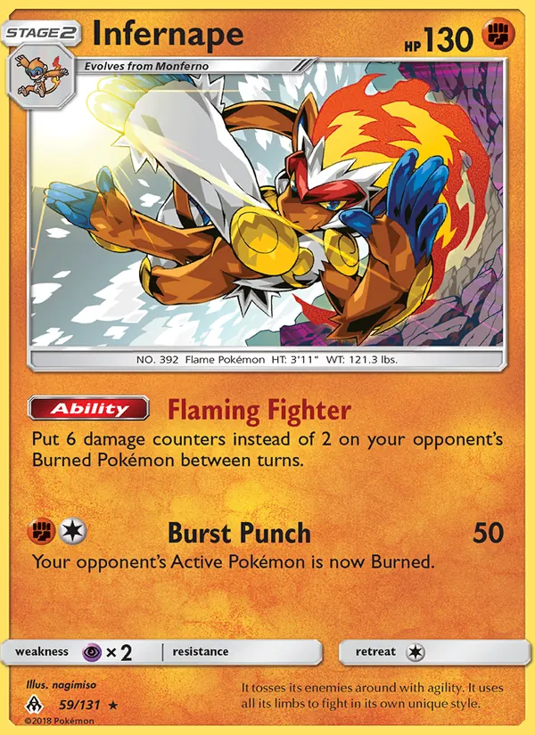 Infernape — Forbidden Light 59/131