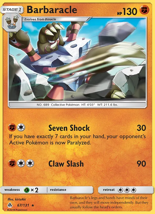 Barbaracle — Forbidden Light 67/131