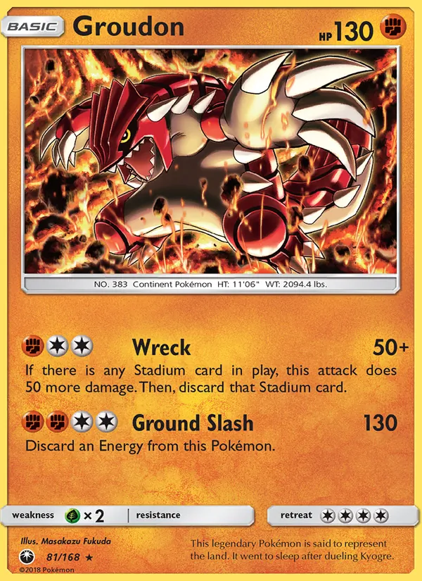 Groudon — Celestial Storm 81/168