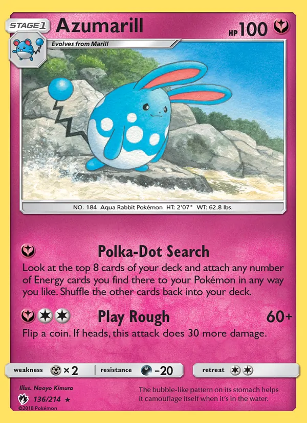 Azumarill — Lost Thunder 136/214