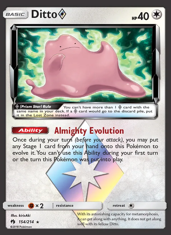 Ditto ◇ — Lost Thunder 154/214