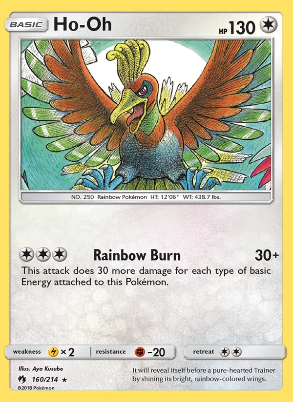 Ho-Oh — Tonnerre Perdu 160/214