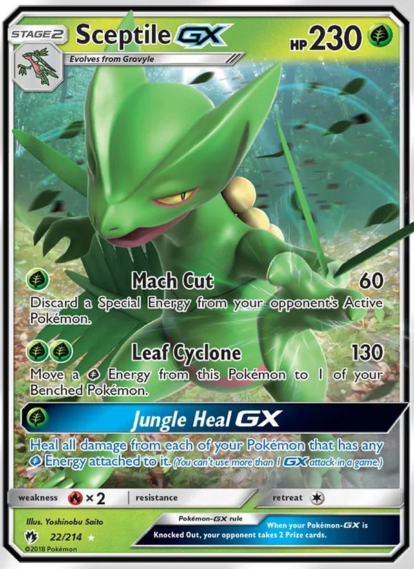 Sceptile GX — Lost Thunder 22/214