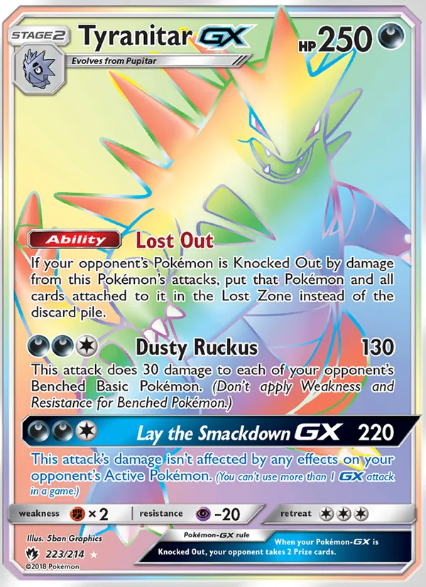 Tyranitar GX — Lost Thunder 223/214