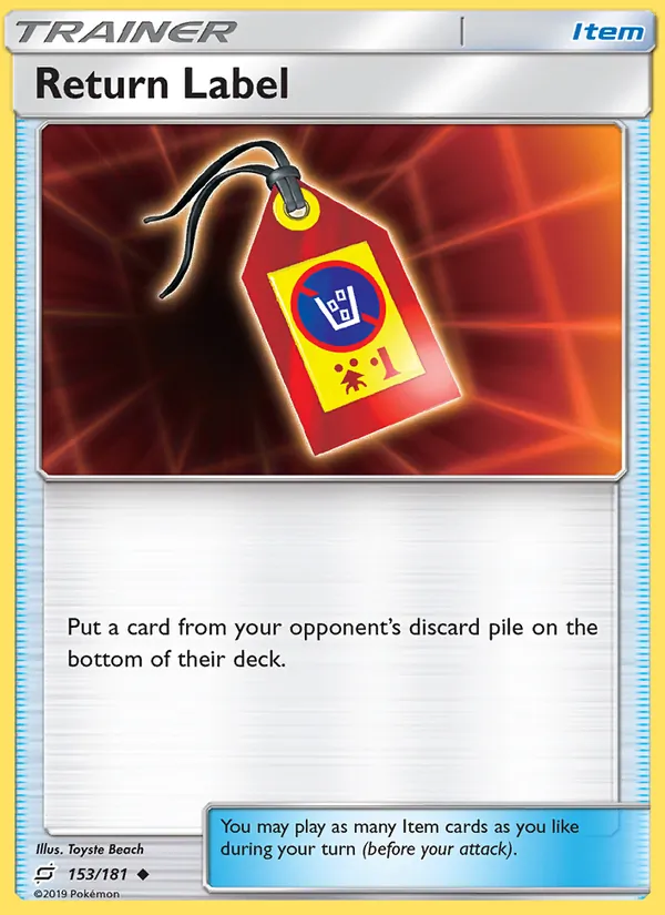 Return Label — Team Up 153/181