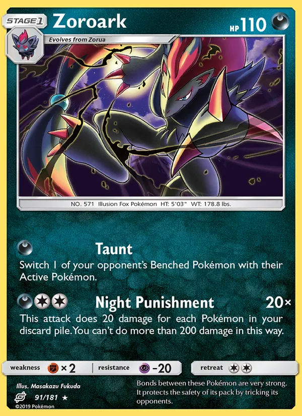 Zoroark — Team Up 91/181