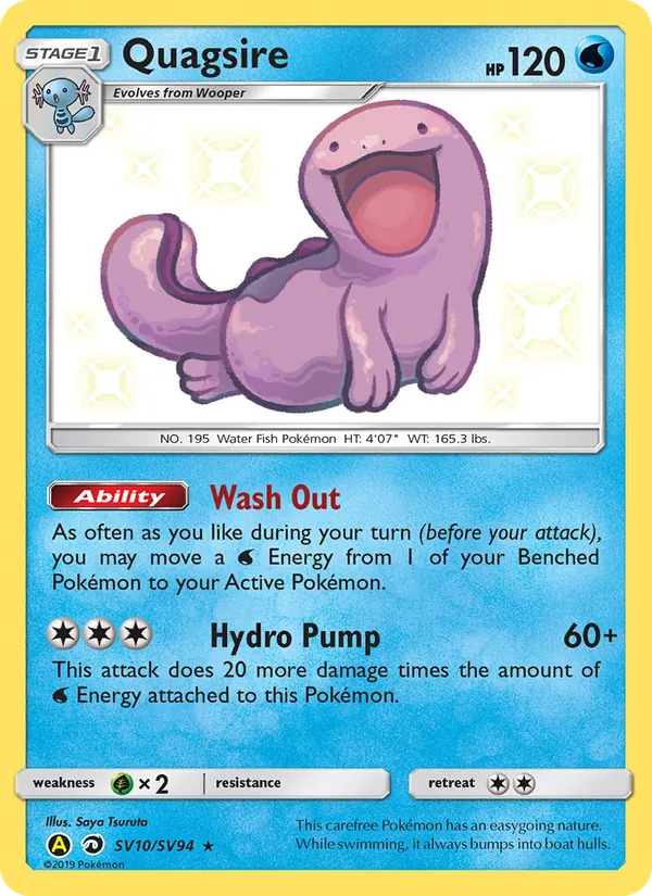 Quagsire — Hidden Fates Shiny Vault SV10/94
