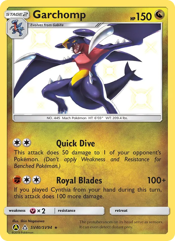 Garchomp — Hidden Fates Shiny Vault SV40/94