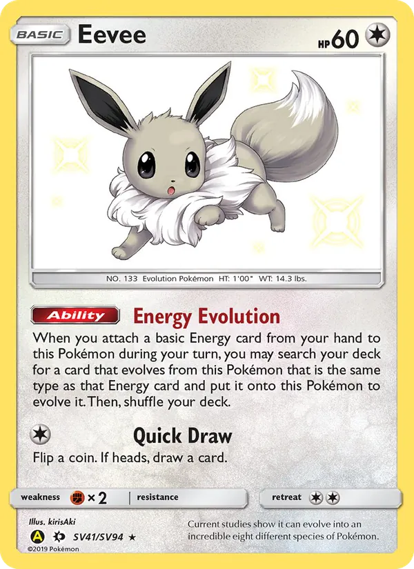 Eevee — Hidden Fates Shiny Vault SV41/94