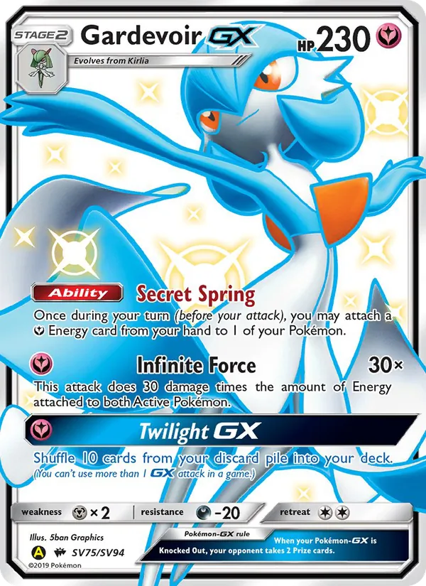Gardevoir-GX — Destinées Occultes Coffre Étincelant SV75/94