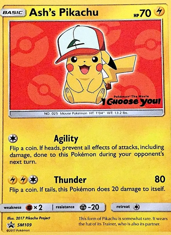 Ash's Pikachu — SM Black Star Promos SM109/248
