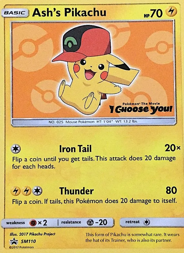Ash's Pikachu — SM Black Star Promos SM110/248