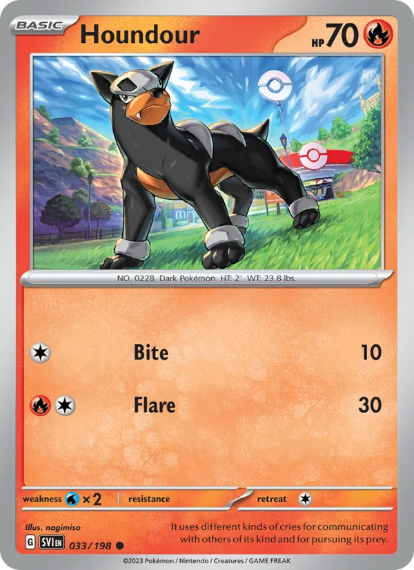 Houndour — Scarlet & Violet 033/198