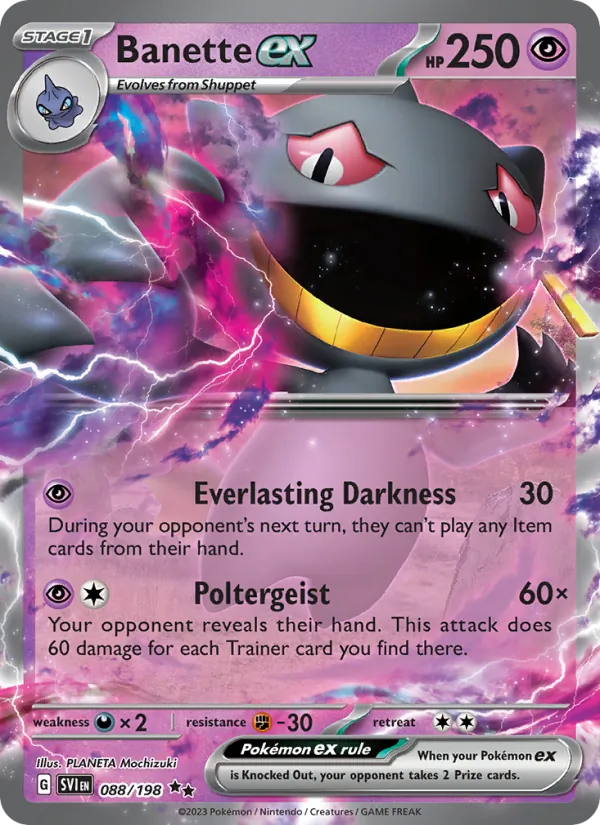 Banette ex — Scarlet & Violet 088/198