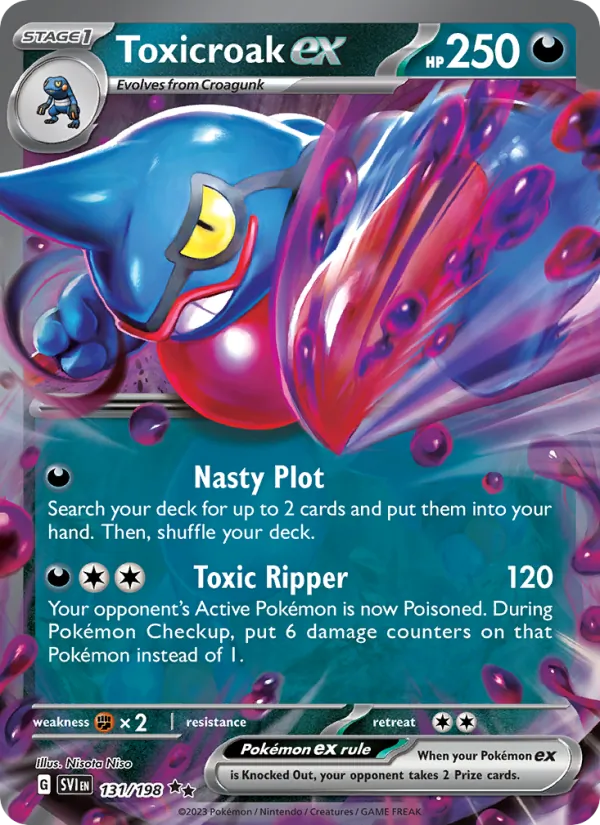 Toxicroak ex — Scarlet & Violet 131/198