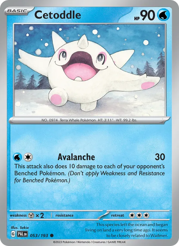 Cetoddle — Paldea Evolved 053/193