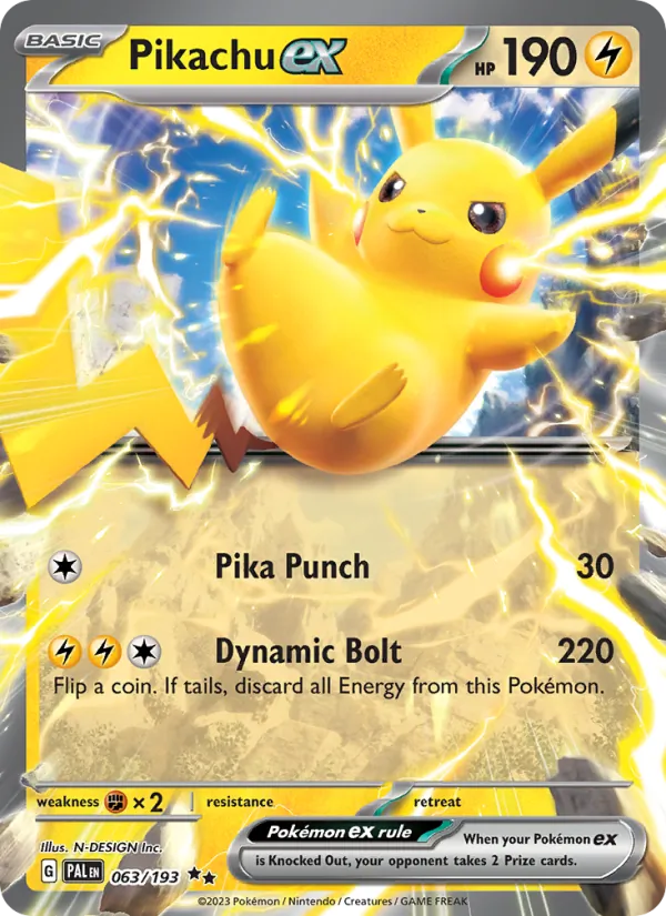 Pikachu-ex — Évolutions à Paldea 063/193