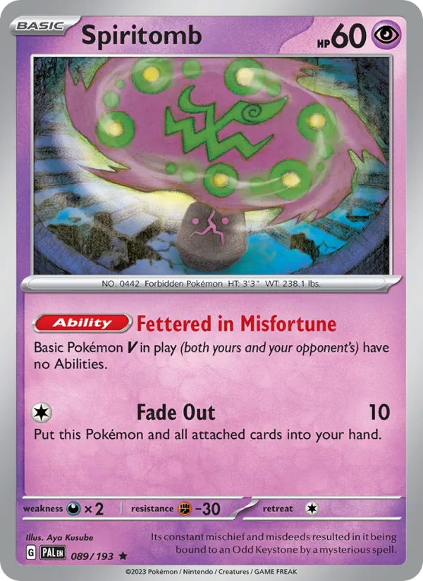 Spiritomb — Paldea Evolved 089/193