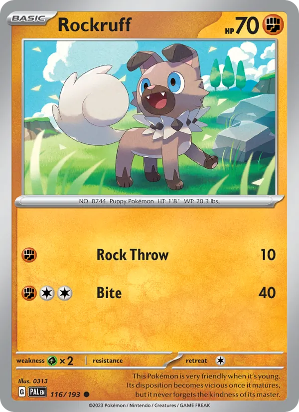 Rockruff — Paldea Evolved 116/193