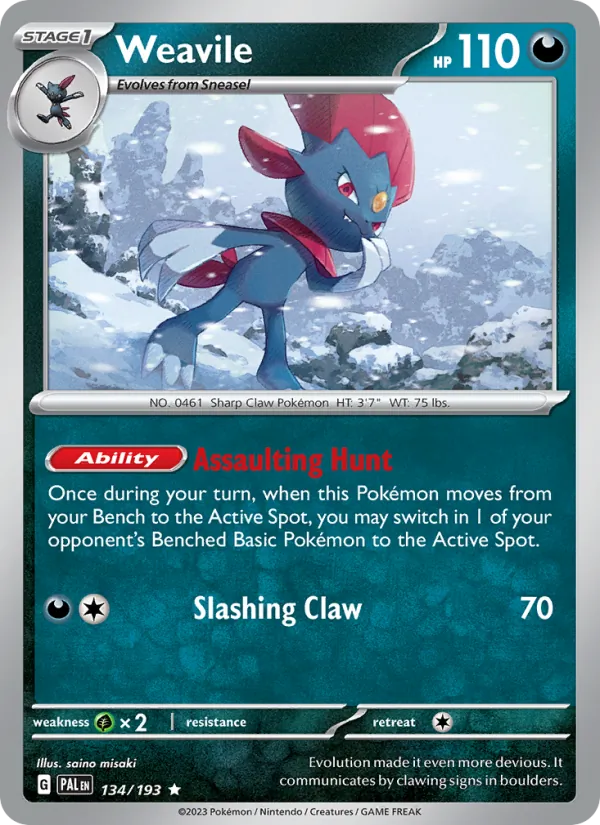 Weavile — Paldea Evolved 134/193