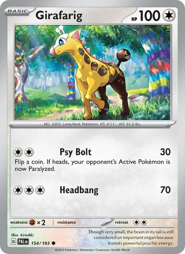 Girafarig — Paldea Evolved 154/193