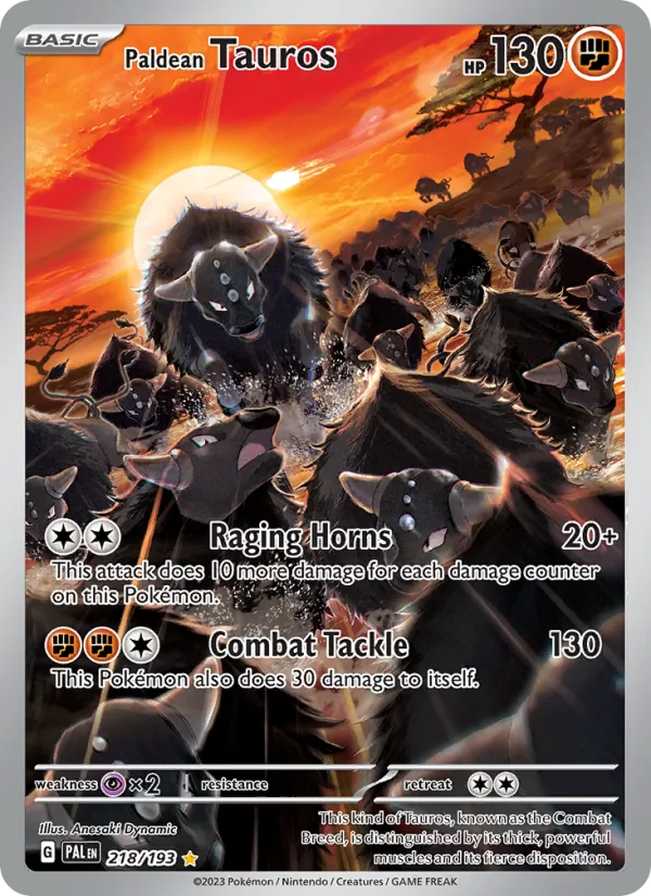 Paldean Tauros — Paldea Evolved 218/193
