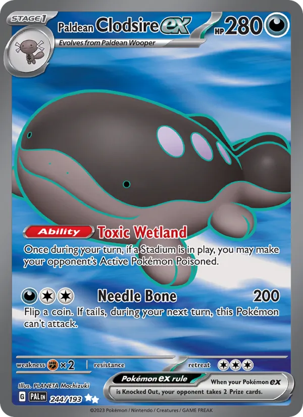 Paldean Clodsire ex — Paldea Evolved 244/193