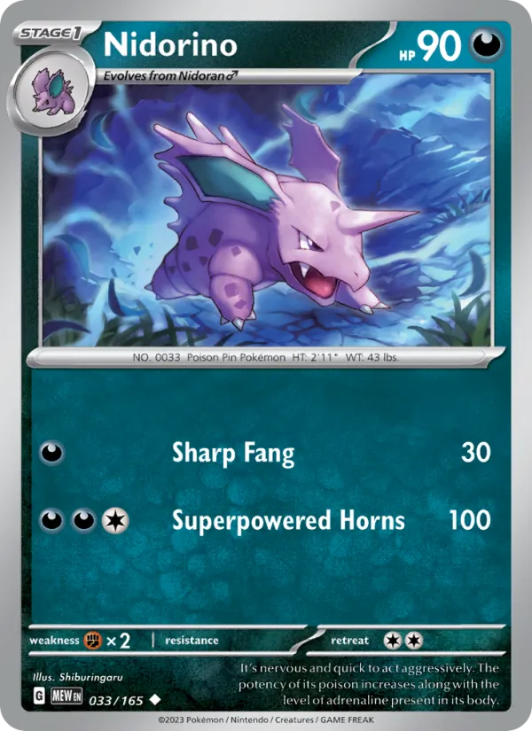 Nidorino — 151 033/165