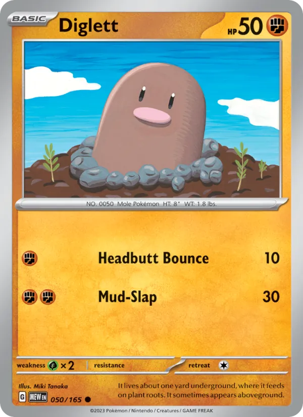 Diglett — 151 050/165