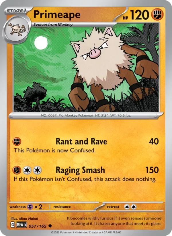 Primeape — 151 057/165