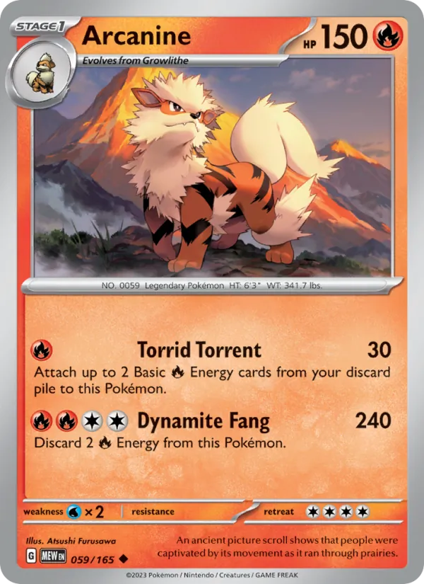 Arcanine — 151 059/165