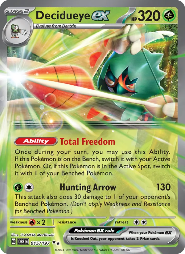 Decidueye ex — Obsidian Flames 015/197