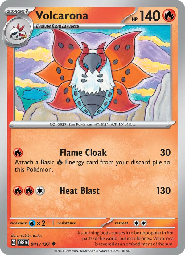 Volcarona — Obsidian Flames 041/197