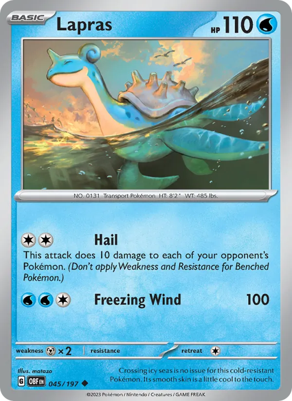 Lapras — Obsidian Flames 045/197