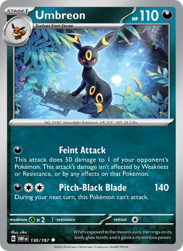 Umbreon — Obsidian Flames 130/197
