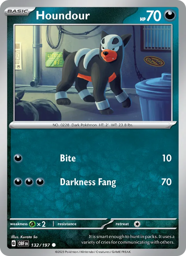 Houndour — Obsidian Flames 132/197