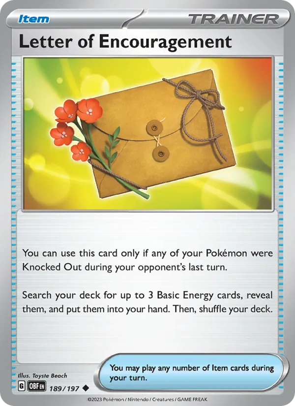 Letter of Encouragement — Obsidian Flames 189/197
