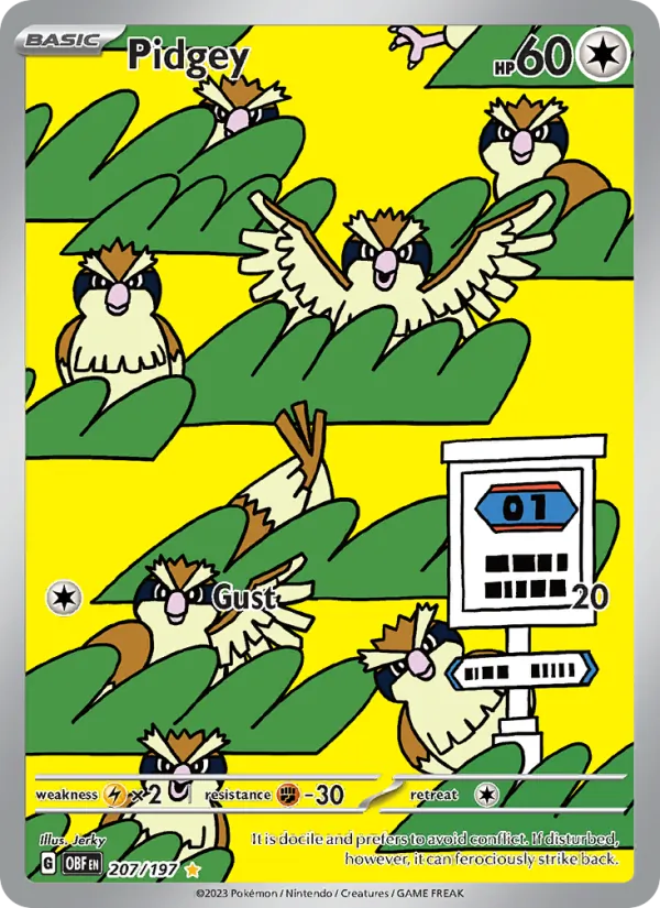 Pidgey — Obsidian Flames 207/197