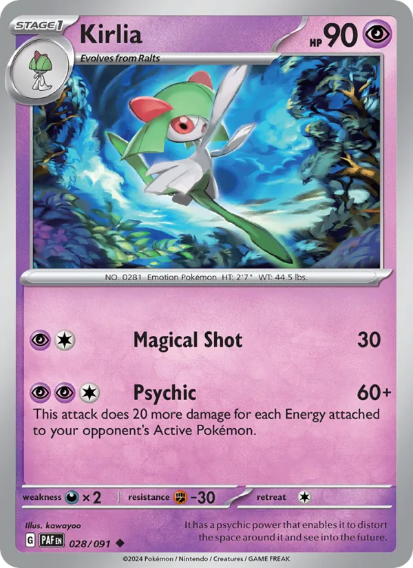 Kirlia — Paldean Fates 028/91
