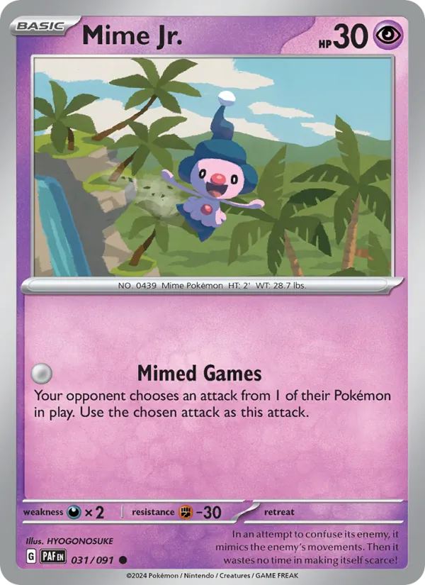 Mime Jr. — Destinées de Paldea 031/91