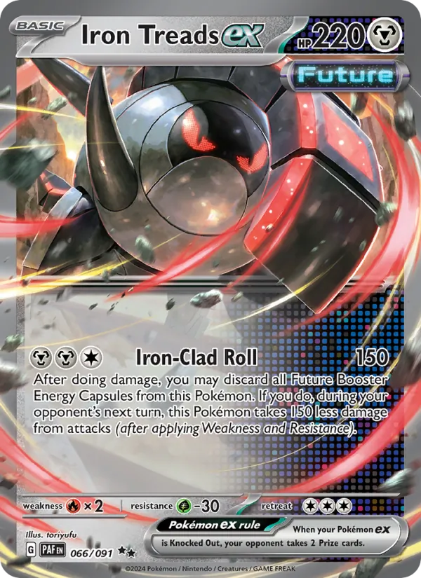 Iron Treads ex — Paldean Fates 066/91