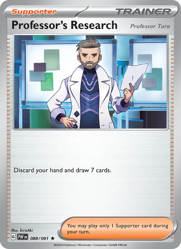 Professor's Research — Paldean Fates 088/91