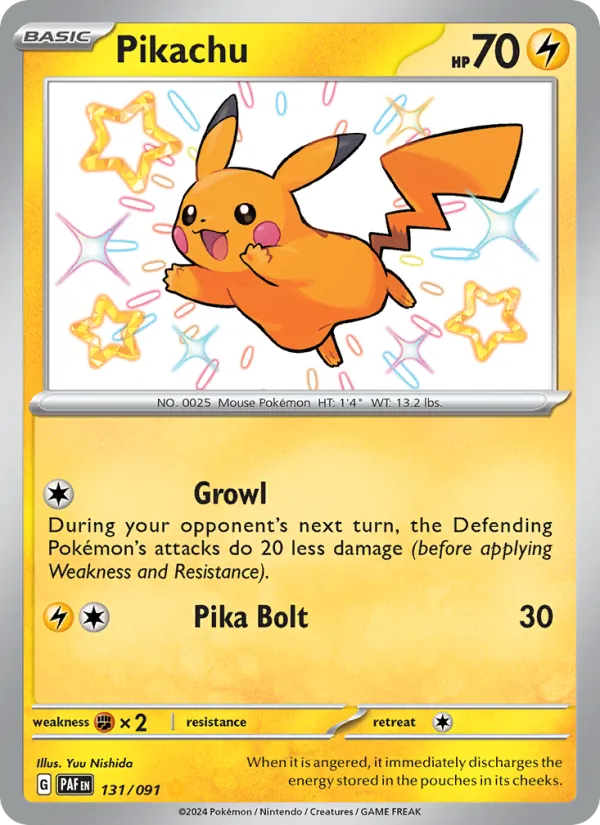Pikachu — Paldean Fates 131/91