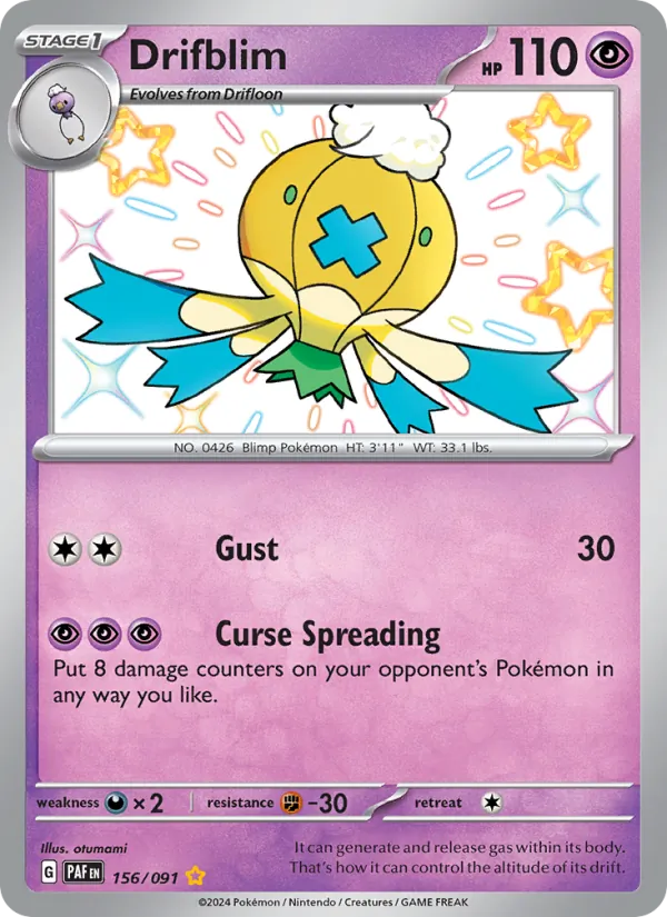Drifblim — Paldean Fates 156/91