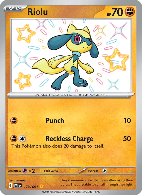 Riolu — Paldean Fates 173/91