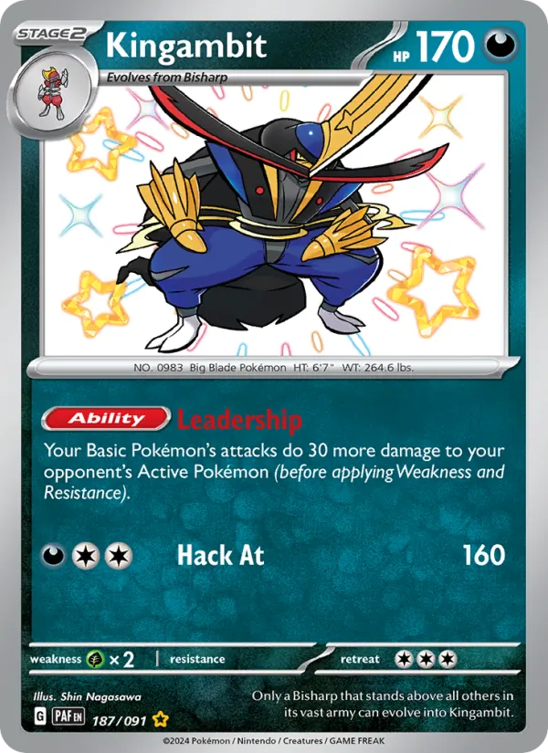 Kingambit — Paldean Fates 187/91