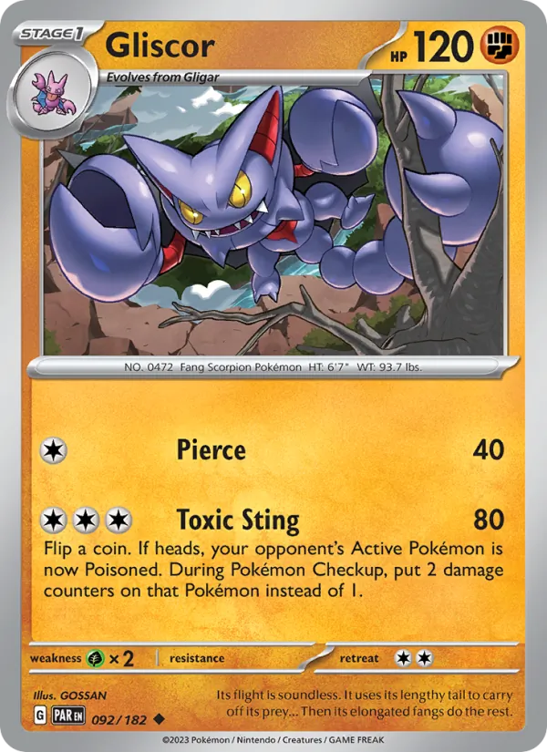 Gliscor — Paradox Rift 092/182