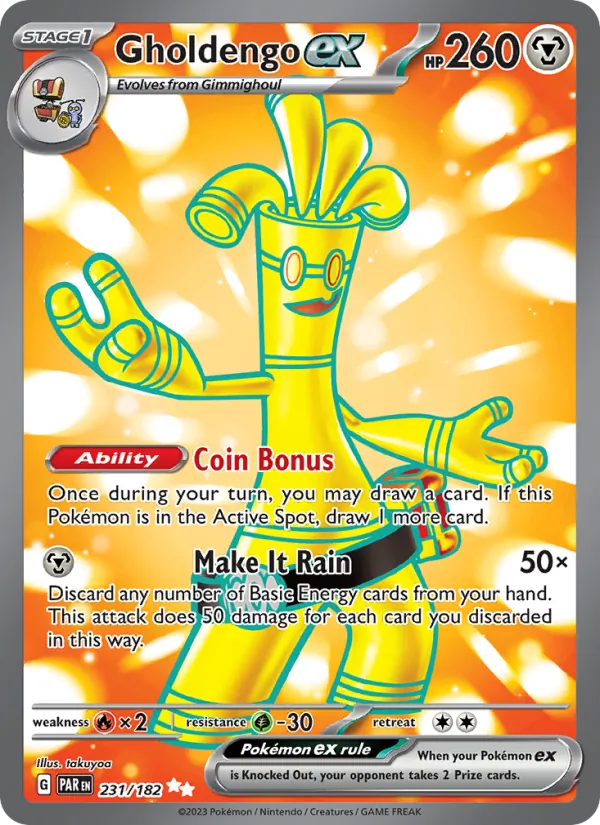 Gholdengo ex — Paradox Rift 231/182