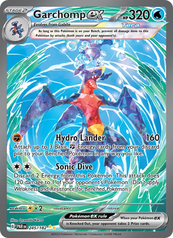 Garchomp ex — Paradox Rift 245/182