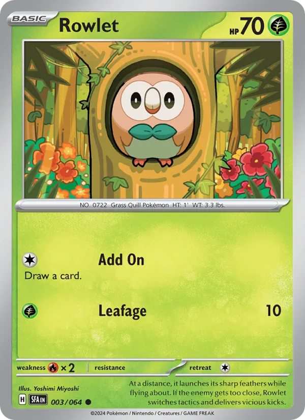 Rowlet — Shrouded Fable 003/64